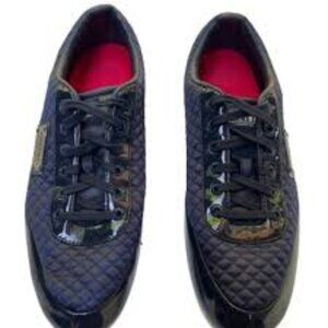 Firetrap Mens Dr Domello Quilted TopLace Up Trainers Sports Shoes Navy/Size 11.5